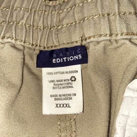 Basic Edition Men’s Cotton Cargo Shorts Size XXXXL - Picture 11 of 12